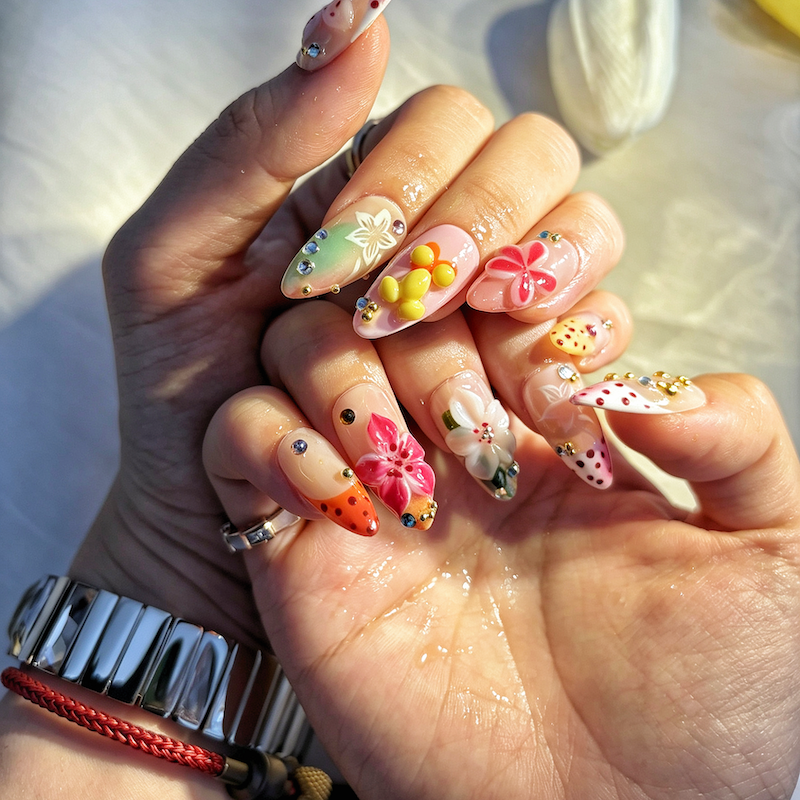 Berry Confetti - CccNails