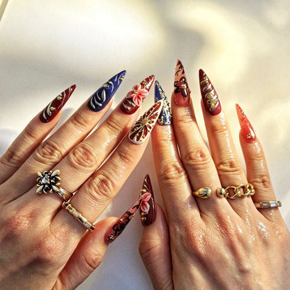 Crimson Chinoiserie - CccNails