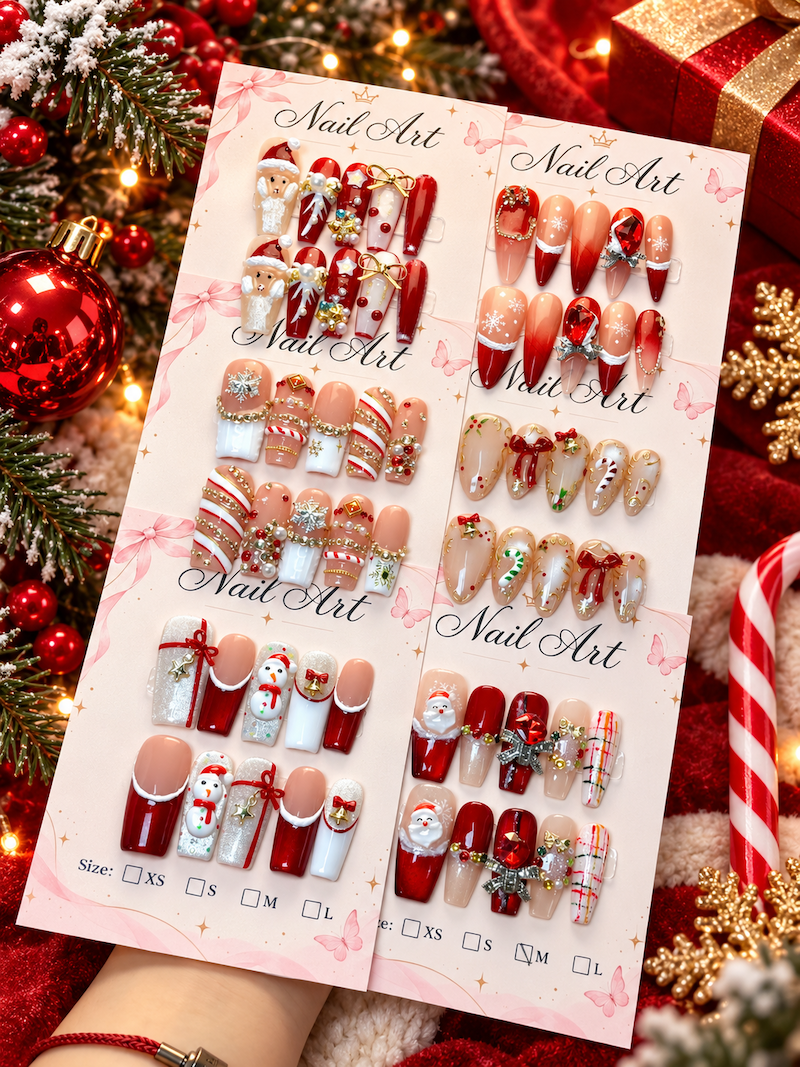 Wholesale 2026 Christmas Collection Press-on Nail Sets