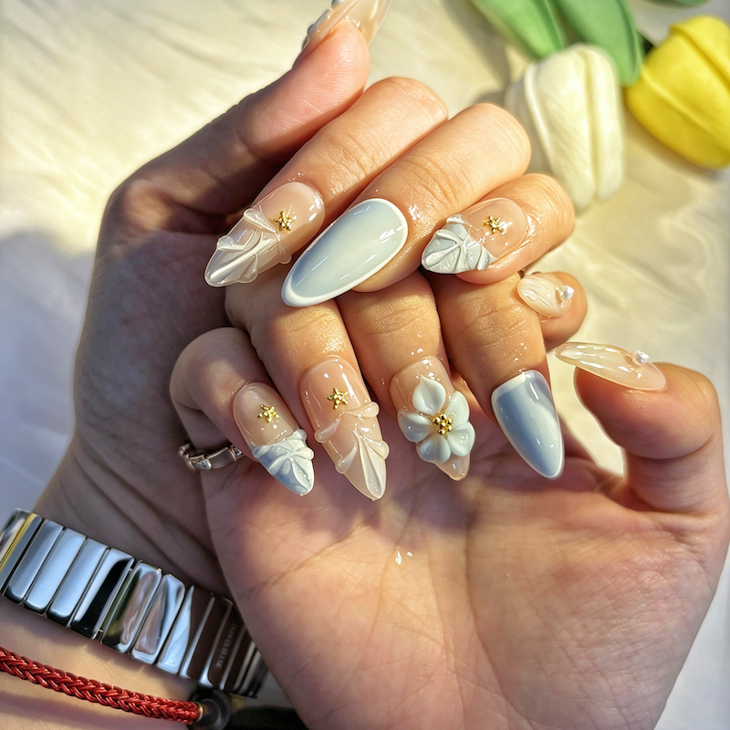 Ribbon Bloom - CccNails