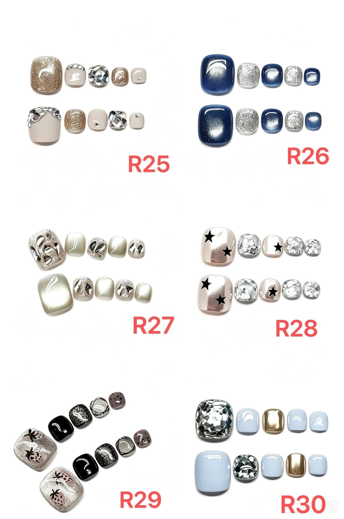 Wholesale R-Series (Toe Nails) - CccNails