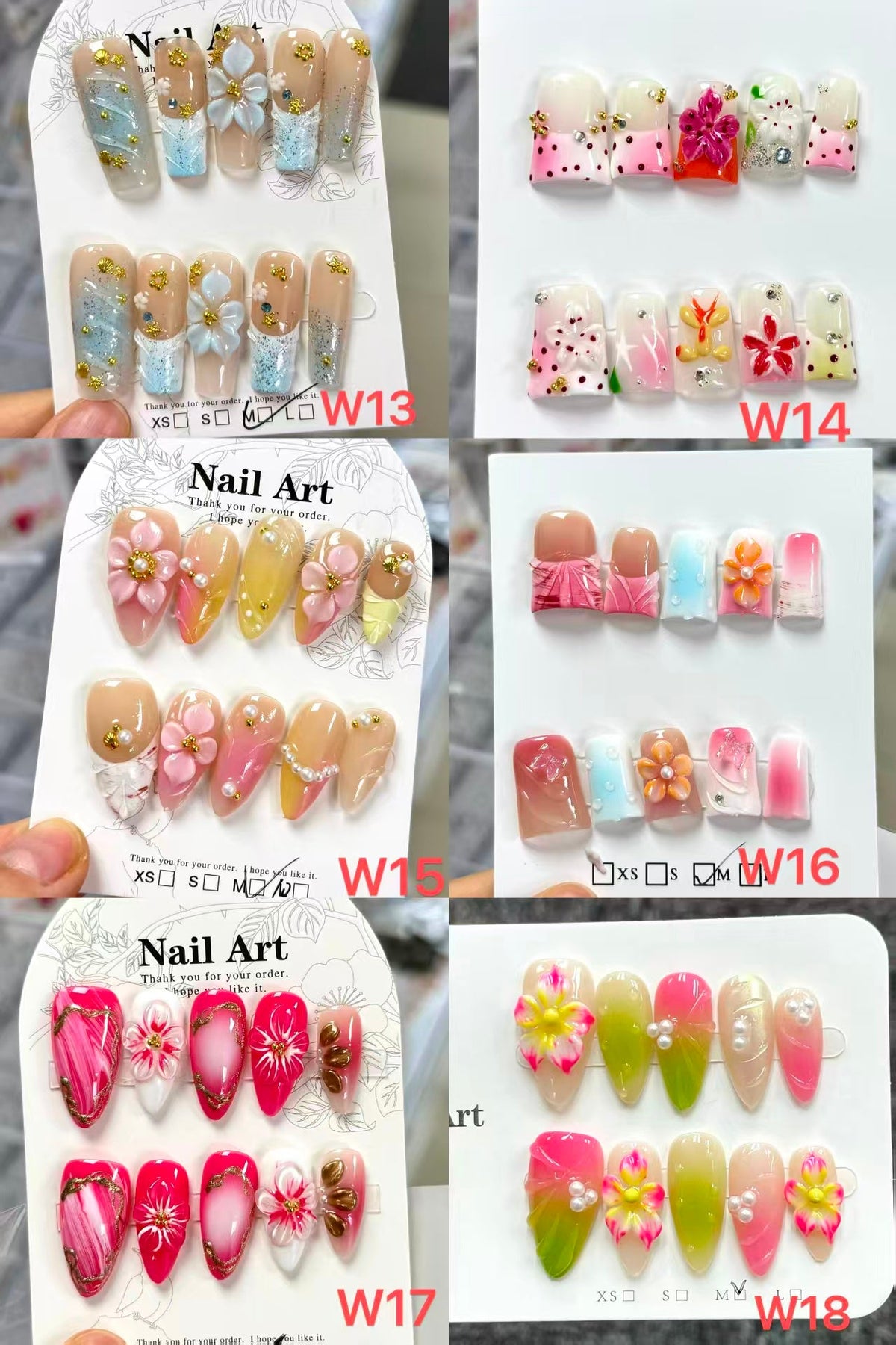 Wholesale W-Series (Floral & Almond) - CccNails